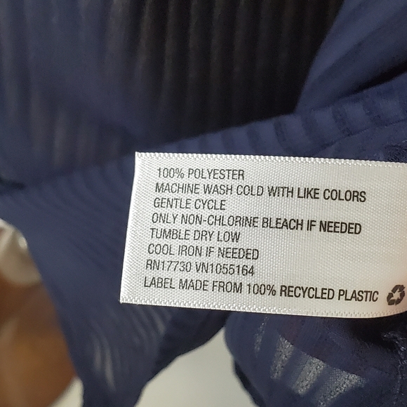 Navy Blue A New Day Silk Tank - XL (NWT) - Picture 10 of 10